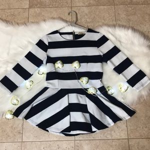 Nuggles Navy and white stripe cupcake shirt!!💕💕